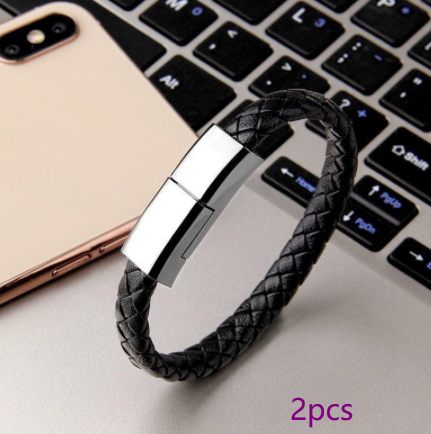 New Bracelet USB Charging Data Cable Cord For I Phone USB C &amp; Micro Cable